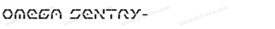 Omega Sentry字体转换